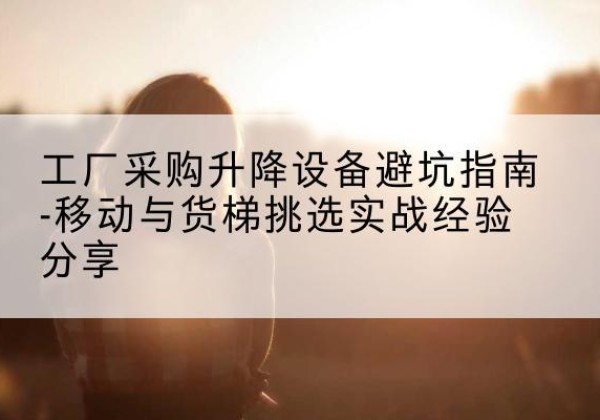 阿拉山口移动式升降机怎么选-工厂采购升降设备避坑指南-移动与货梯挑选实战经验分享